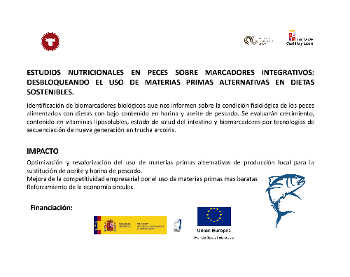 FINESSE - Programa Ramón y Cajal: Estudios nutricionales en peces sobre marcadores integrativos: Desbloqueando el uso de materias primas alternativas en dietas sostenibles